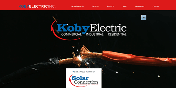 Welcome to Koby Electric Inc.'s homepage, where sparks ignite solutions! We offer unparalleled commercial, industrial, and residential services. Partnered with Solar Connection, we're your best electrician choice. Discover more on our expertly crafted electrician website.