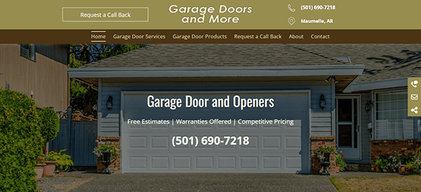 Welcome to the best garage door company website! Here, you'll find contact details like our phone number (501) 690-7218, along with offerings such as free estimates, warranties, and competitive pricing. Experience top-notch service with unmatched reliability.