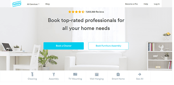 Discover one of the best websites for booking top-rated professionals for your home needs, featuring services like gutter cleaning, furniture assembly, and more. Enjoy a modern white and minimalist design that makes finding what you need simple and efficient.